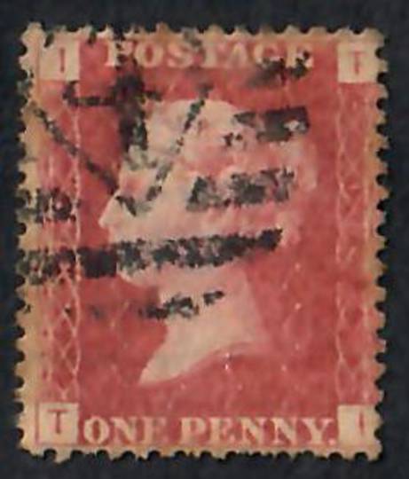GREAT BRITAIN 1858 1d Red. Plate 107. Letters ITTI. - 70107 - Used
