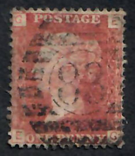 REAT BRITAIN 1858 1d Red. Plate 111. Letters GEEG. - 70111 - Used