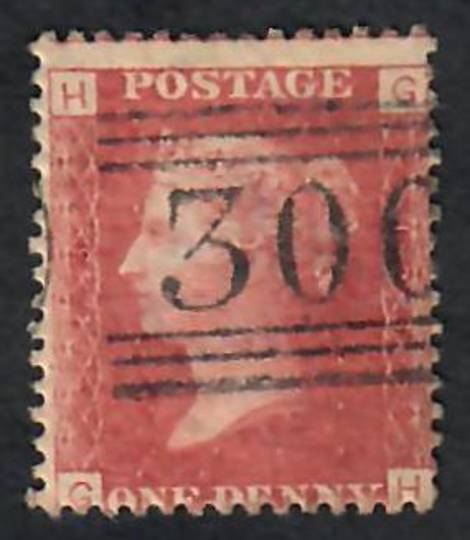 GREAT BRITAIN 1858 1d red. Plate 123 Letters HGGH. - 70123 - FU