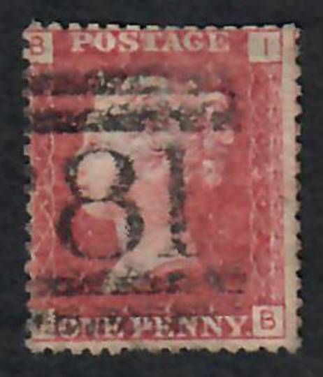GREAT BRITAIN 1858 1d Red. Plate 131. Letters BPPB. - 70131 - Used