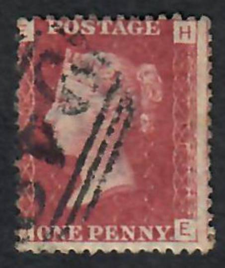 GREAT BRITAIN 1858 1d red Plate 148  Letters EHHE. - 70148 - Used