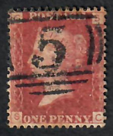 GREAT BRITAIN 1858 1d Red. Plate 149. Letters CSSC. - 70149 - Used