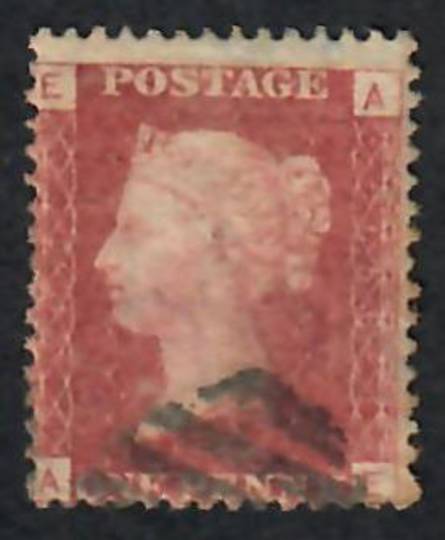 GREAT BRITAIN 1858 1d Red. Plate 156. Letters EAAE. - 70156 - Used
