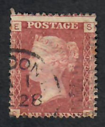 GREAT BRITAIN 1858 1d Red. Plate 157. Letters ESSE. - 70157 - FU