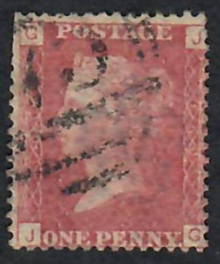 GREAT BRITAIN 1858 1d red Plate 160 Letters GJJG. - 70160 - Used