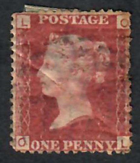 GREAT BRITAIN 1858 1d Red Plate 163 Letters LOOL. - 70163 - Used