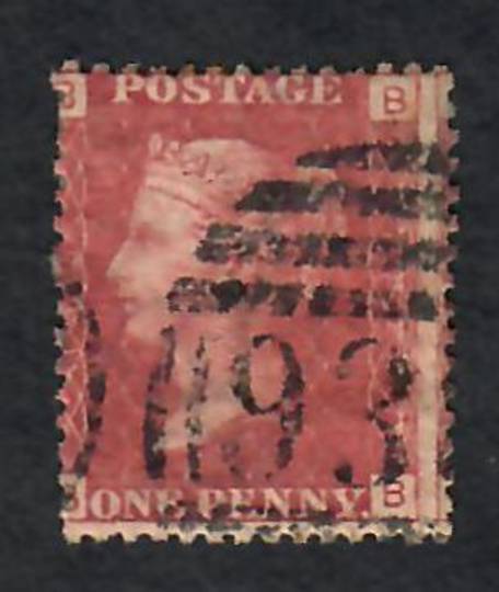 GREAT BRITAIN 1858 1d Red Plate 165 Letters BBBB. - 70165 - Used
