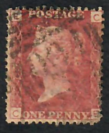 GREAT BRITAIN 1858 1d Red Plate 182. Letters ECCE. - 70182 - Used