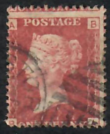 GREAT BRITAIN 1858 1d Red Plate 190. Letters ABBA. Centered south west. - 70190 - Used