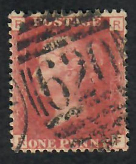 GREAT BRITAIN 1858 1d Red Plate 195. Letters FRRF. - 70195 - Used