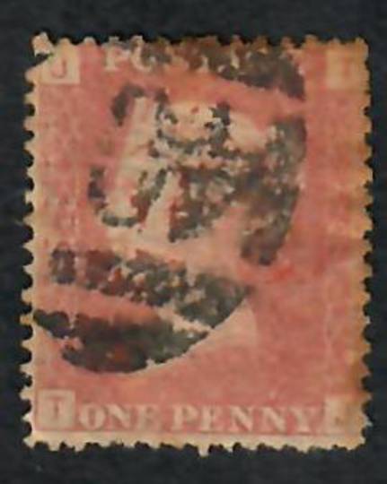 GREAT BRITAIN 1858 1d Red Plate 202 Letters JTTJ. - 70202 - Used