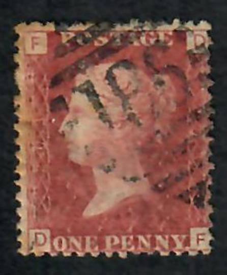 GREAT BRITAIN 1858 1d Red Plate 203 Letters FDDF. - 70203 - Used