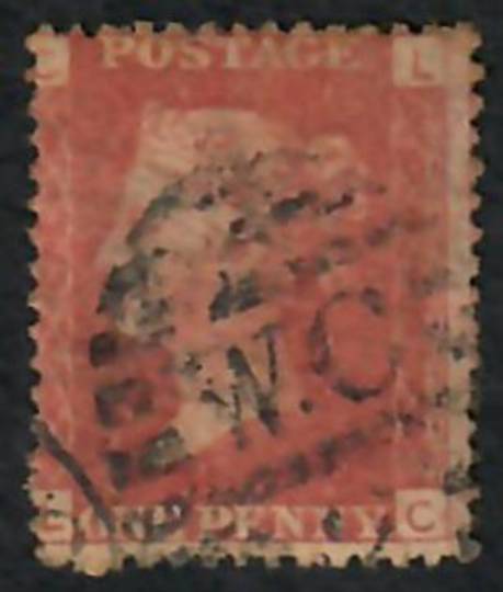 GREAT BRITAIN 1858 1d Red Plate 223 Letters CLLC - 70223 - Used