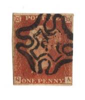 GREAT BRITAIN 1841 1d Red Maltese Obliterator. Number 3. - 70228 - FU