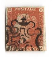 GREAT BRITAIN 1841 1d Red Maltese Obliterator. Number 5. - 70230 - FU