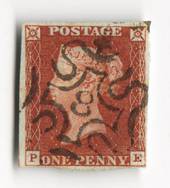 GREAT BRITAIN 1841 1d Red Maltese Obliterator. Number 8. - 70233 - FU