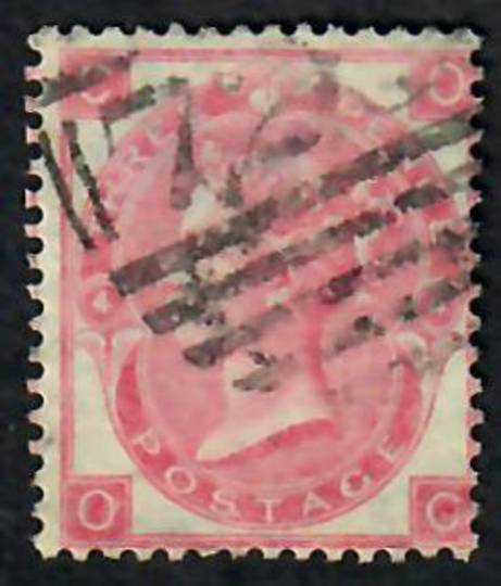 GREAT BRITAIN 1865 Definitive 3d Rose. Appears to be a watermark variety with no part of the watermark at the bottom of the stam