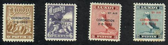 LUNDY 1953 Coronation. Set of 7. - 70262 - Mint