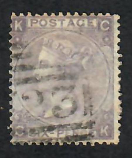 GREAT BRITAIN 1865 Victoria 1st Definitive 6d Deep Lilac with hyphen. Watermark Emblems. Lovely copy. - 70292 - FU