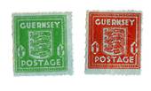 GUERNSEY 1941 Definitives. Set of 2. Blued paper. - 70309 - UHM