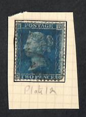 GREAT BRITAIN 1840 2d Blue. Plate 12. - 70313 - Used