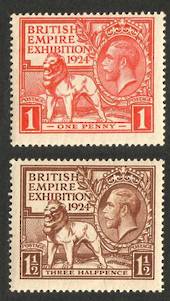 GREAT BRITAIN 1924 Wembly. Set of 2. - 70327 - UHM