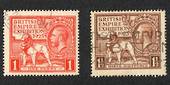 GREAT BRITAIN 1925 Wembly FU. Both stamps off centre - 70329 - FU