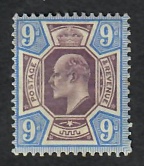 GREAT BRITAIN 1902 9d Slate-Purple and Ulramarine. Fresh colour. - 70359 - Mint