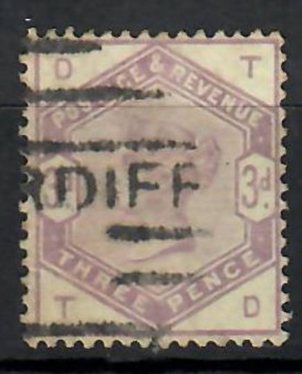 GREAT BRITAIN 1883 3d Lilac. Postmark RDIFF in bars. Quite reasonable. Good perfs. Letters DTTD. - 70372 - Used