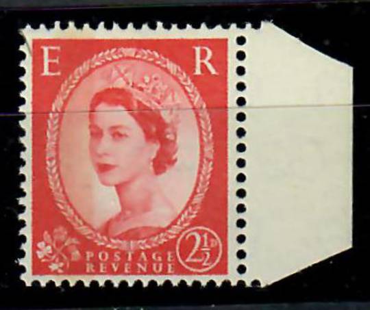 GREAT BRITAIN 1960 Elizabeth 2nd Definitive 2Â½d Carmine-Red. Watermark 179. Type 1. One Phosphor Band. - 70393 - UHM