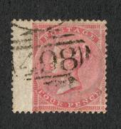 GREAT BRITAIN 1856 4d pale carmine.Wing margin. Couple of nibbled perfs. Attractive 498 cancel. - 70402 - FU