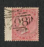 GREAT BRITAIN 1856 4d pale carmine.Wing margin. Couple of nibbled perfs.  Attractive 498 cancel. - 70402 - FU