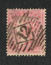 GREAT BRITAIN 1857 4d rose-carmine.Used Good perfs.  Postmark 12 in diamond. Heavy. Reasonably centred. - 70404 - Used