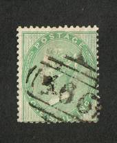 GREAT BRITAIN 1856 1/- Green. Good perfs. Postmark 566. Centred south and east. Nice colour.. - 70410 - FU