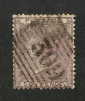 GREAT BRITAIN 1856 6d Deep Lilac. Centred slightly south. A few nibbled perfs. Good colour. Heavy central postmark 309 oblit. -