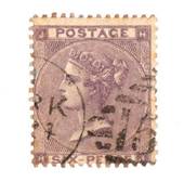 GREAT BRITAIN 1862 6d Deep Lilac. Centred south and west. Good perfs. Indistinct light postmark. - 70432 - FU