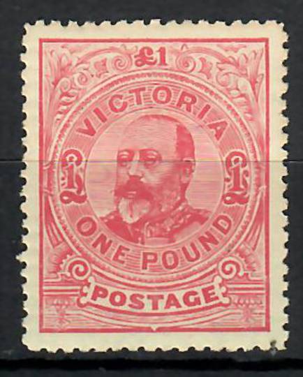 VICTORIA 1901 Edward 7th £1 Dull Rose.Very lightly hinged. - 70446 - LHM