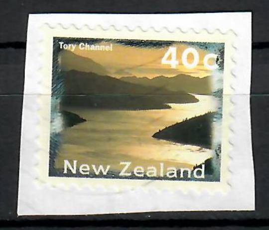 NEW ZEALAND 1996 Flaw. Major printing error. Line of the inscription MARLBOROUGH SOUNDS missed out. Commercially used copy on pi