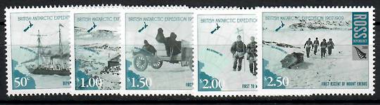 ROSS DEPENDENCY 2008 British Antarctic Expedition. Set of 5. - 70471 - UHM