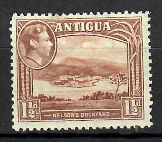 ANTIGUA 1938 Geo 6th Definitive 1½d Lake-Brown. - 70476 - Mint