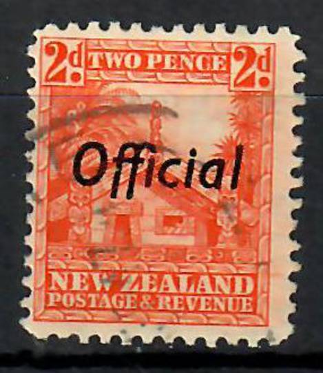 NEW ZEALAND 1935 Pictorial Official 2d Orange.  Perf 12.5. War time issue. - 70478 - FU