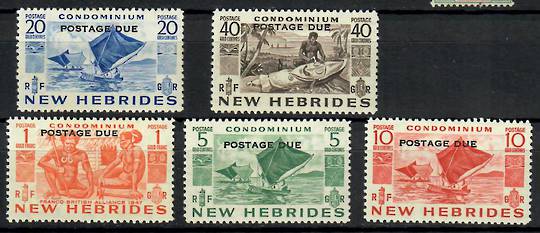 NEW HEBRIDES 1953 Postage Due. Set of 5. - 70526 - UHM