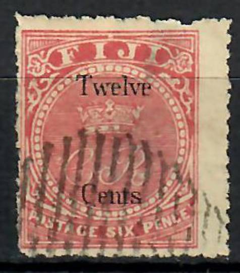 FIJI 1872 Definitive Surcharge 12c on 6d Carmine-Rose. - 70528 - VFU