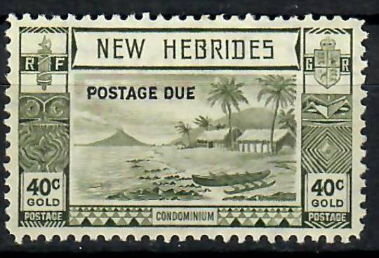 NEW HEBRIDES 1938 Postage Due 40c Grey-Olive. - 70537 - Mint