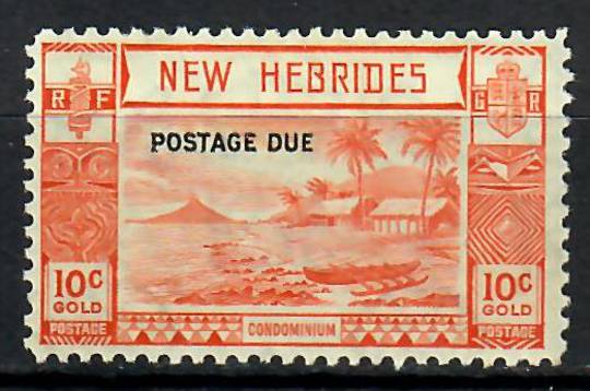 NEW HEBRIDES 1938 Postage Due 10c Orange. - 70548 - Mint