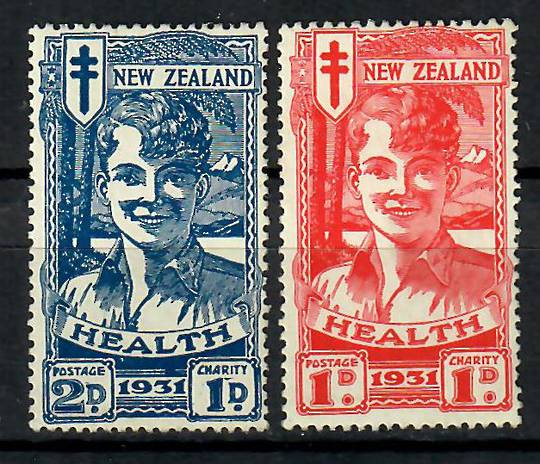 NEW ZEALAND 1931 Red & Blue Boy. Excellent perfs. Very minor gum tone. Above average set. - 70556 - UHM