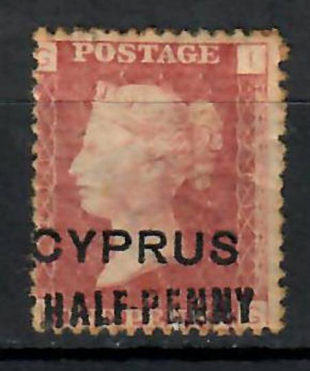 CYPRUS 1881 Definitive ½d on 1d Red. Plate 201. - 70564 - Mint