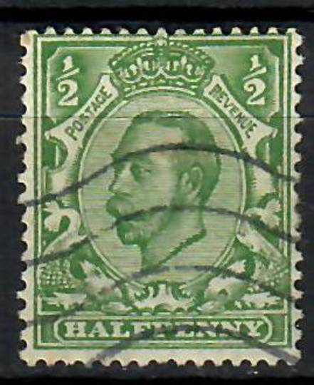 GREAT BRITAIN 1912 George 5th  .1/2d Green. Different shade to #70570. Commercial cancel. - 70571 - Used