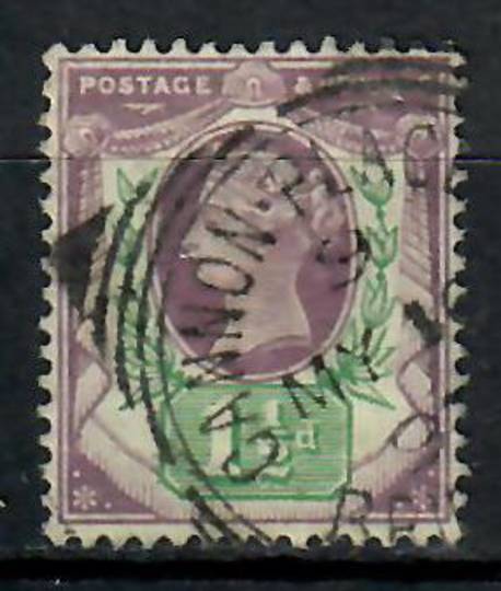 GREAT BRITAIN 1887 Victoria 1st Definitive 1½d  Dull Purple & Pale Green. Part squared circle cancel CANNON PLACE. - 70593 - Use