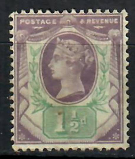 GREAT BRITAIN 1887 Victoria 1st Definitive 1½d Dull Purple & Pale Green. Has an imperfection on the reverse but it does not show
